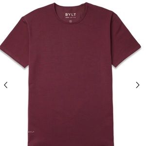 BYLT Short Sleeve Shirt in Red/Maroon